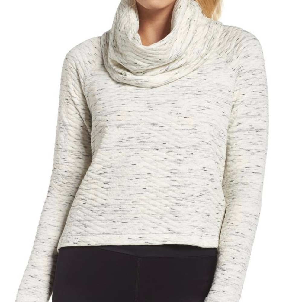 Maaji cowl neck quilted sweatshirt